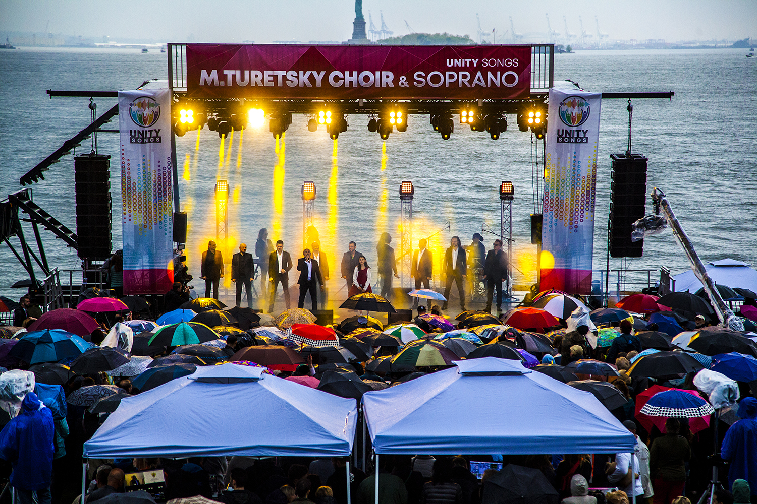 The Crew That Built a Stage During a Storm